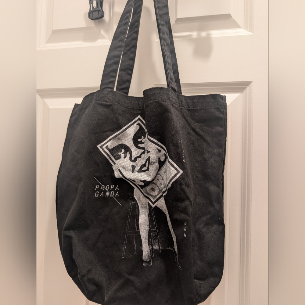OBEY Propaganda Black Tote Bag